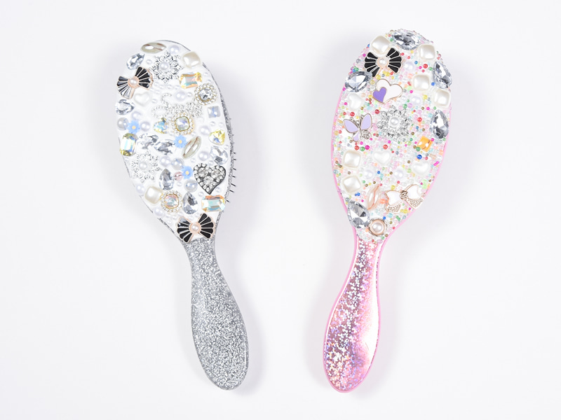 Smykker Bling Oval Detangling Hair Brush