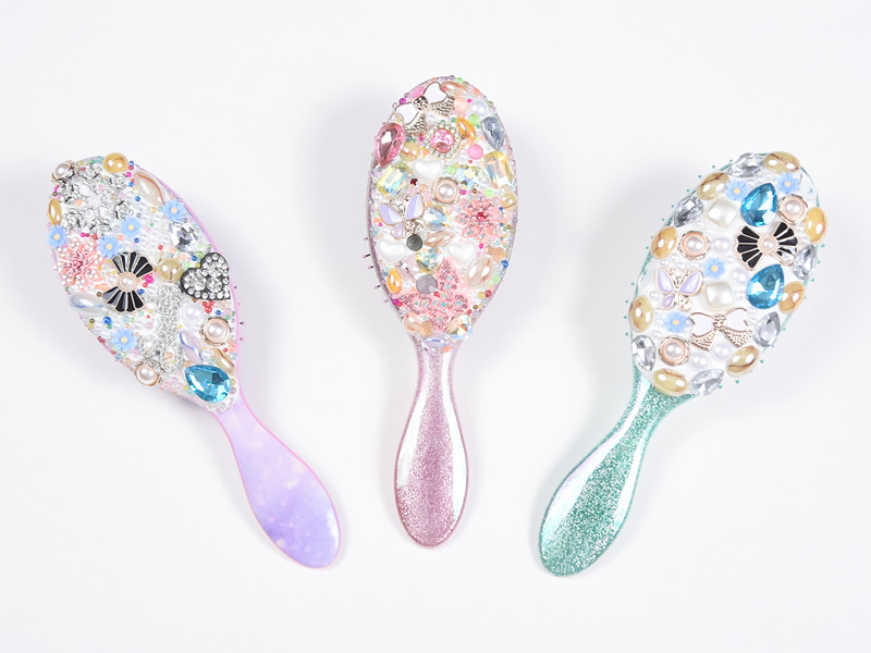 Smykker Bling Oval Detangling Hair Brush