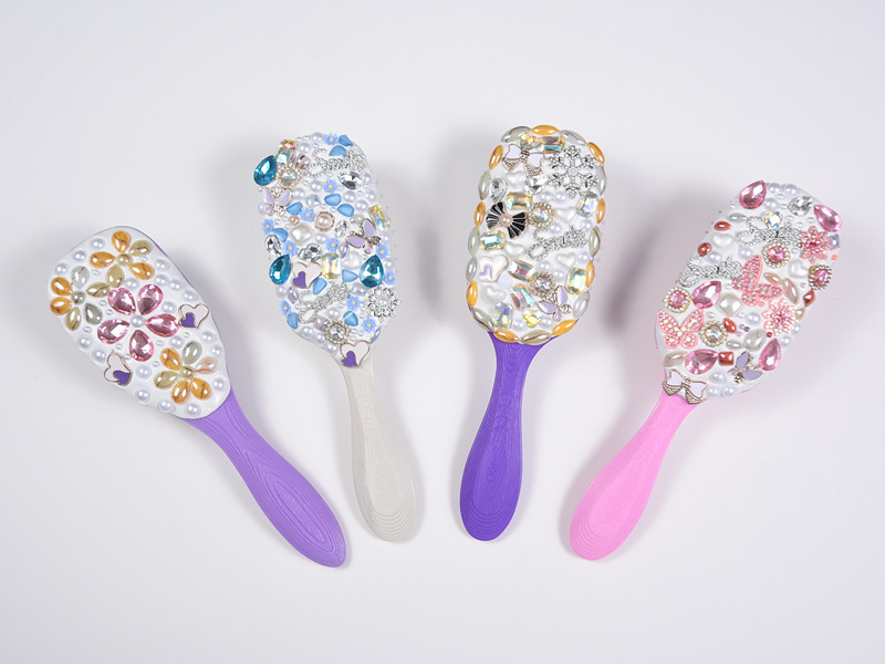 Smykker Bling Oval Detangling Hair Brush