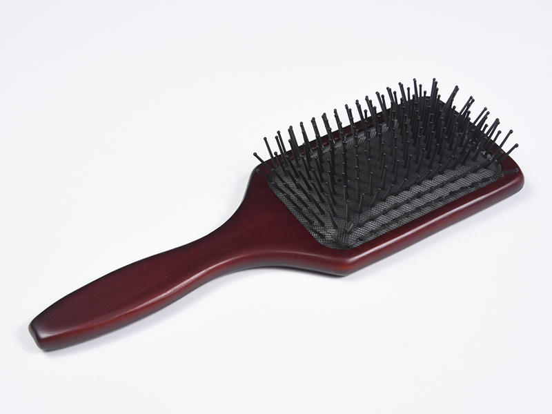 Stor Bambus Tre Massasje Detangling Hair Brush