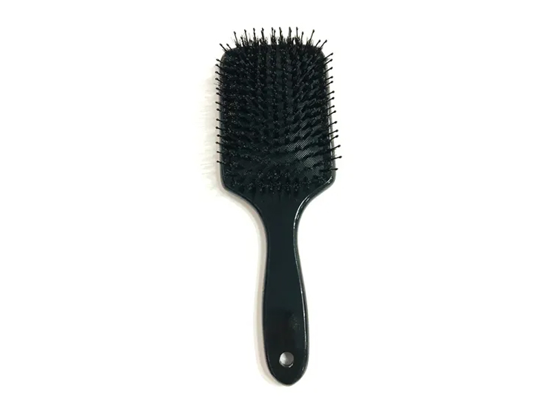 Boar Bristle Massasje Wooden Paddle Detangler Bamboo Hair Brush