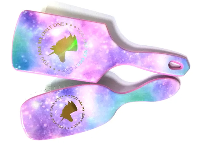 Sparkle Unicorns fargerik plasthårbørste