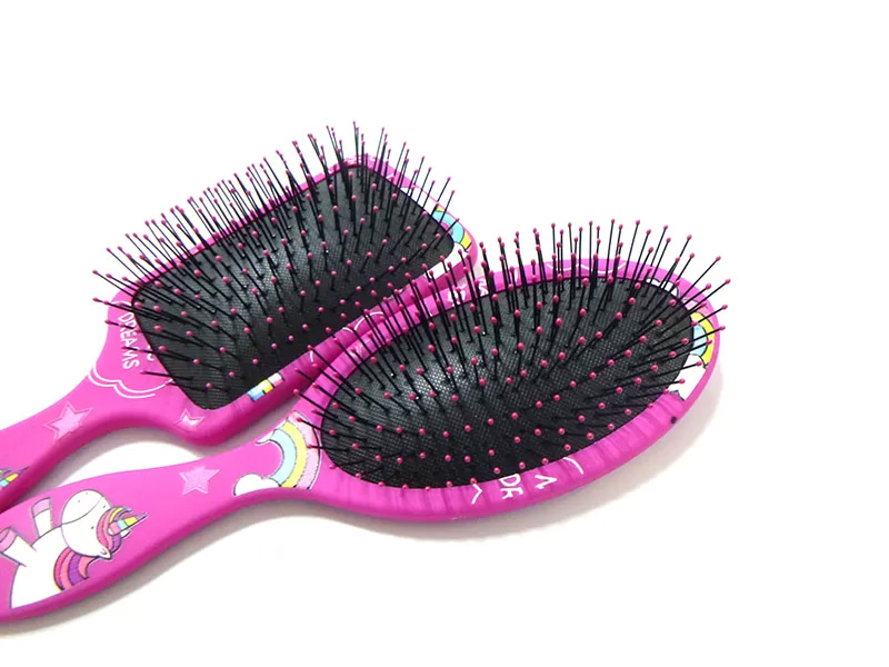 Kid Baby Small Black Pins Wet Mini Detangling Hair Brush