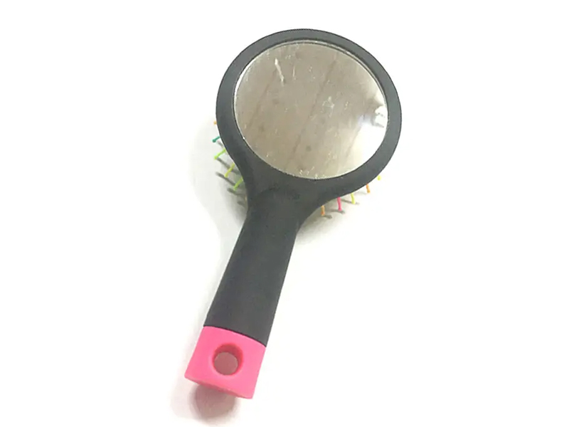 Kvinner Rainbow Black Ball Tips Myk Touch Detangling Cushion Hair Brush