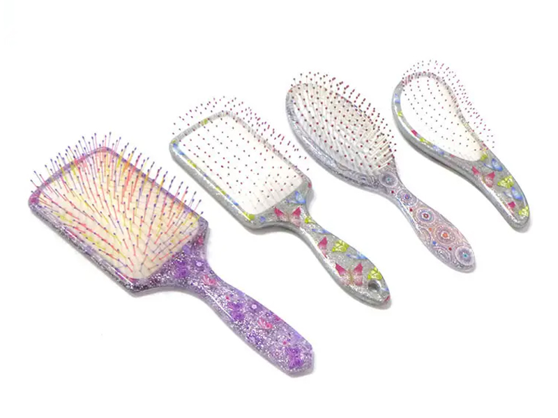 Mini Soft Touch Plastic Detangling Hårbørste