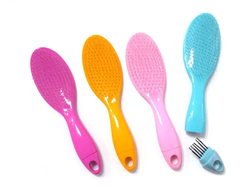 Selvrensende Candy Color Detangling Hair Brush