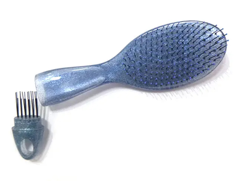 Gjennomsiktig detangling glitter hårbørste