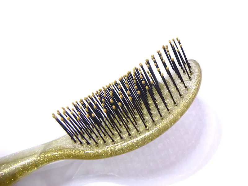 Gjennomsiktig detangling glitter hårbørste
