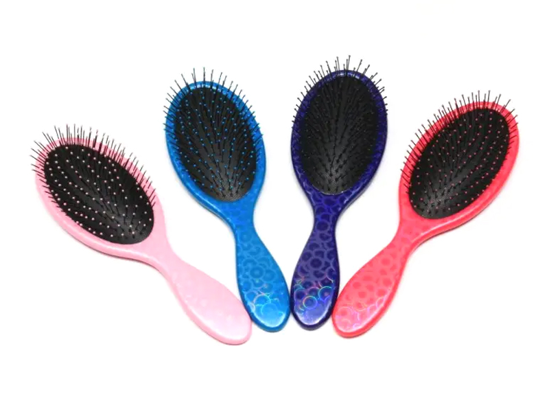 Fancy trykt skinnende oval detangling børste