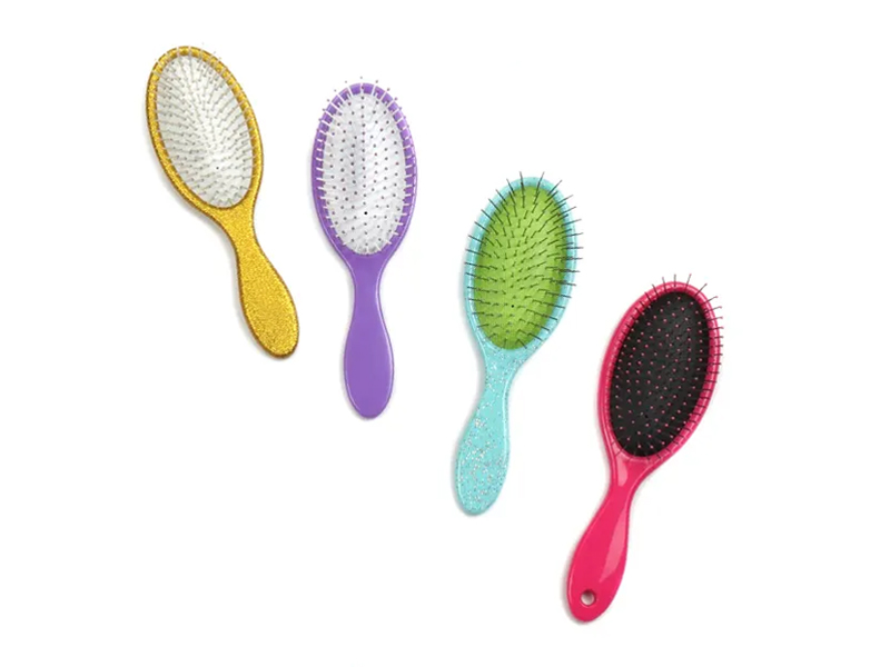 Fancy trykt skinnende oval detangling børste