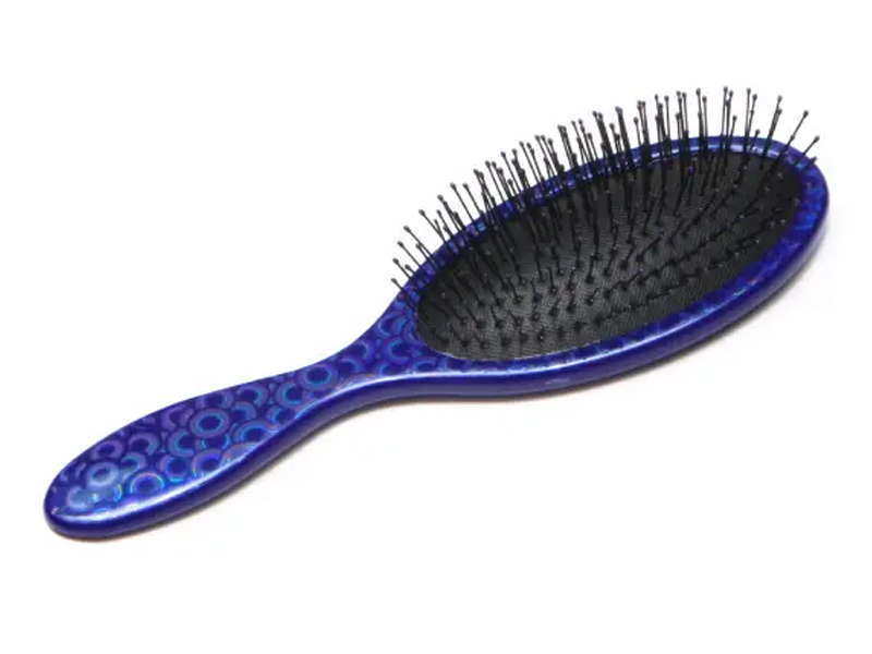 Fancy trykt skinnende oval detangling børste