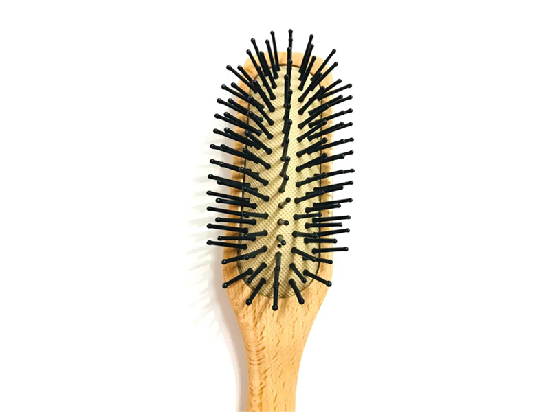 Naturlig trepute hårbørste